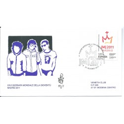 2011 FDC VENETIA 481 CONGIUNTA SPAGNA GIORNATA GIOVENTU 1 VAL MF16533