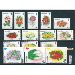 ASCENSION 1981 FIORI FLOWERS 15 VAL NUOVI MNH MF16650