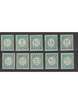 CURACAO 1948/49 SEGNATASSE...