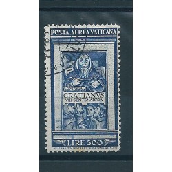 1951 VATICANO VATICAN CITY PA GRAZIANO LIRE 500 UN VAL USATO MF16705