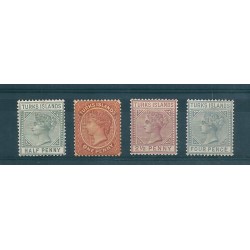 TURKS ET CAICOS 1882-94 VICTORIA VITTORIA 4 VAL YVERT N 21-24 MLH MF16722