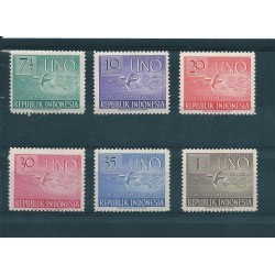 1951 INDONESIA REPUBBLICA ANNIVERSARIO ONU YV N 47- 52 SEI VAL. MNH MF16798