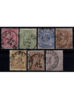 1884 / 1891 BELGIO EFFIGIE...