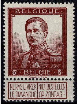 1912 BELGIO EFFIGIE ALBERTO...