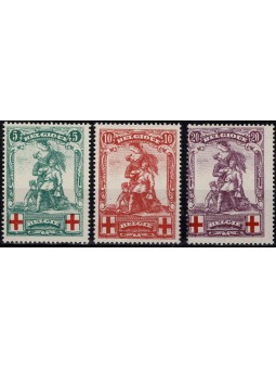 1914 BELGIO SERIE PRO CROCE...