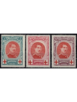 1915 BELGIO SERIE PRO CROCE...