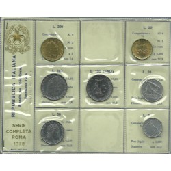 1979 REPUBBLICA ITALIANA DIVISIONALE ANNO 1979 7 MONETE FDC MF23693