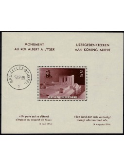 1938 BELGIO PRO MONUMENTO A...