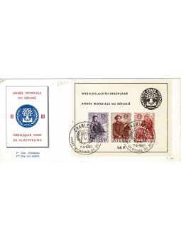 1960 BELGIO FDC ANNO...