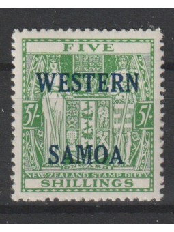 WESTERN SAMOA 1955 FISCALE...