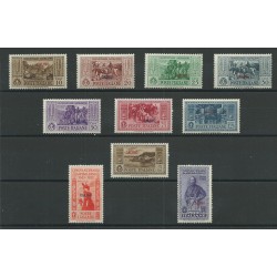 1932 ISOLE EGEO CALINO SERIE GARIBALDI 10 VALORI NUOVI MNH MF23531