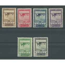 1929 SPAGNA ESPANA PA ESPOSIZIONE DI SIVIGLIA E BARCELLONA 6 VALI MLH MF23582