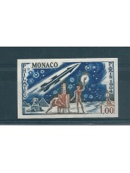 1964 MONACO EXPO PARIGI SPAZIO UN VALORE NUOVO NON DENTELLATO MNH MF17164