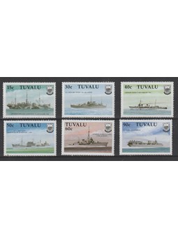 TUVALU 1990 NAVI 6 VAL MNH...