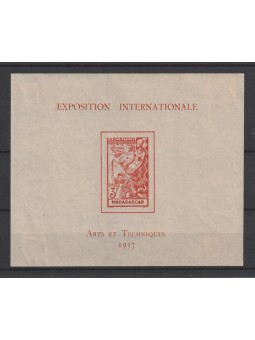 MADAGASCAR 1937 EXPO ARTE E...