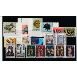 1973 LUSSEMBURGO ANNATA COMPLETA 18 VAL NUOVI MNH MF17364