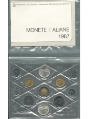 1987 REPUBBLICA ITALIA DIVISIONALE 11 MONETE FDC CONF ORIGINALE ZECCA MF24075
