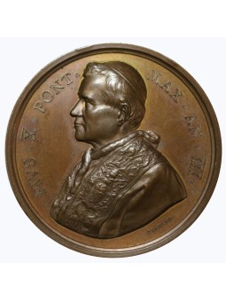 MEDAGLIA 1906 PAPA PIO X...