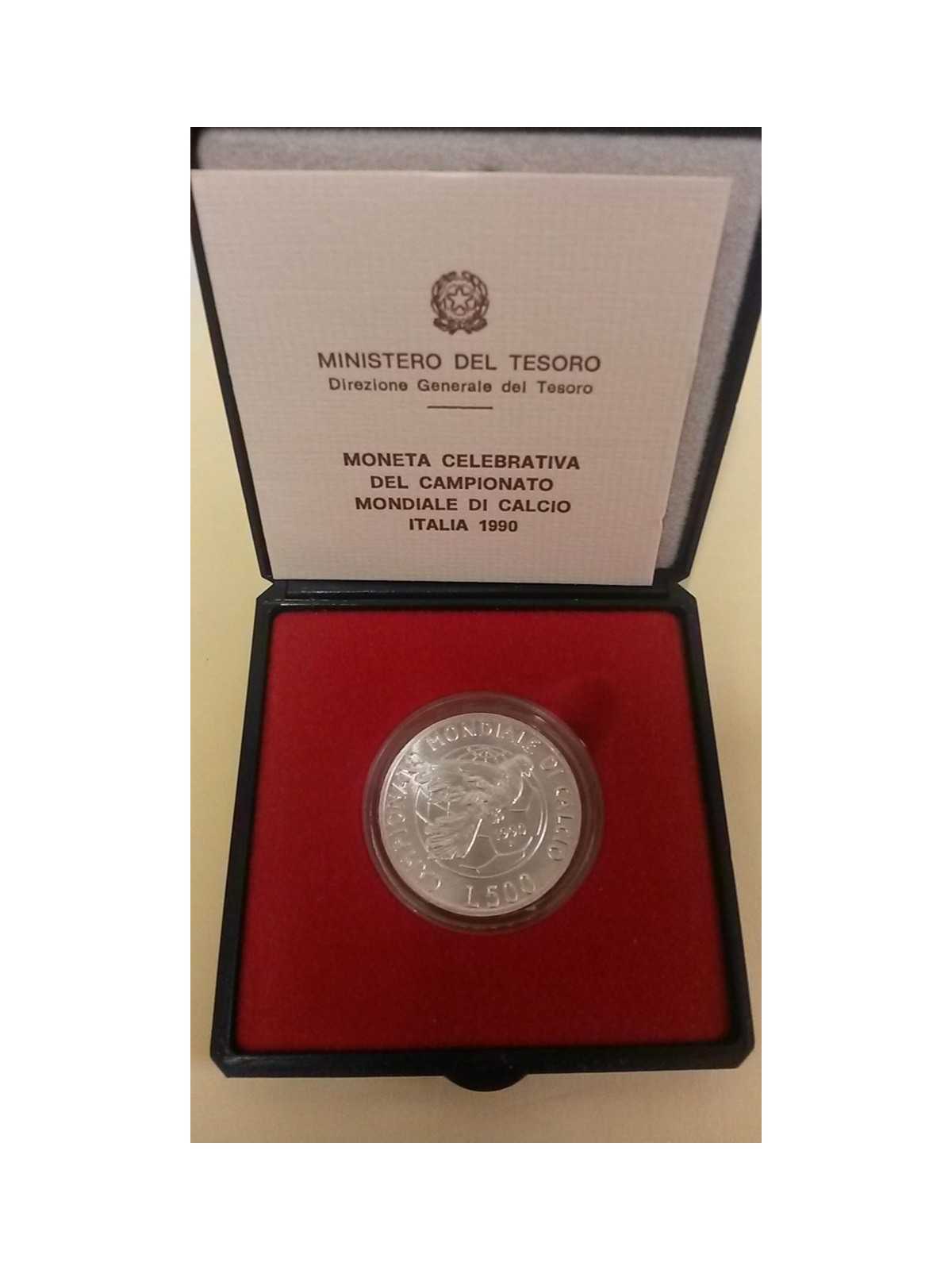 1990 REPUBBLICA ITALIANA L 500 ITALIA 90 II EMISSIONE FDC CONF ZECCA MF23812