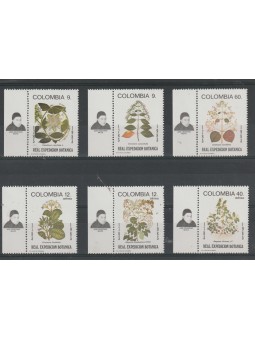 COLOMBIA 1983 FLORA 6 VAL...