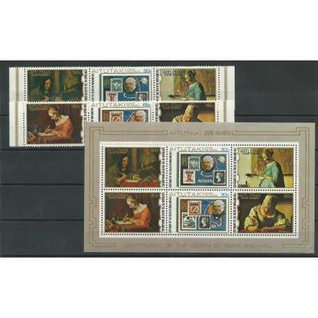 COOK ISLANDS AITUTAKI 1979 ROLAND HILL 6 V E 1 BF - YV N 239-44 BF27 MNH MF23842