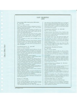 SAN MARINO 1995 FOGLI...