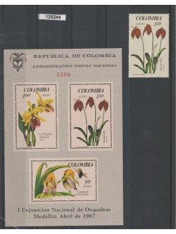 COLOMBIA 1967 FLORA...