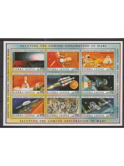 SIERRA LEONE 1989 SPAZIO...