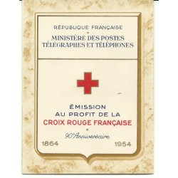 1954 FRANCIA FRANCE LIBRETTO CROCE ROSSA CROIX ROUGE - L1006 - MNH MF23895