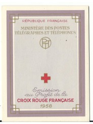 1958 FRANCIA FRANCE LIBRETTO CROCE ROSSA CROIX ROUGE - L1187 - MNH MF23897