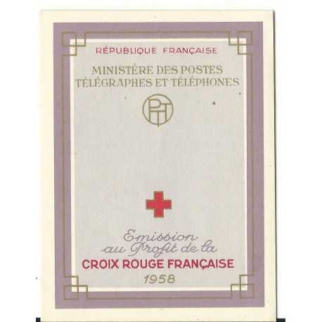 1958 FRANCIA FRANCE LIBRETTO CROCE ROSSA CROIX ROUGE - L1187 - MNH MF23897
