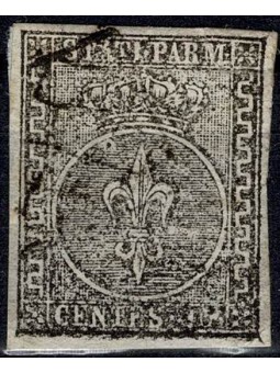 1852 PARMA 10 CENT BIANCO...