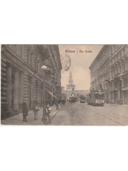 CARTOLINA MILANO VIA DANTE...