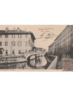 CARTOLINA MILANO VIA SAN...