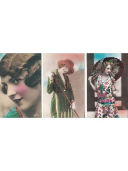 TRE FOTOCARTOLINE D'EPOCA...