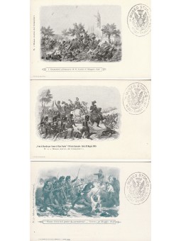 TRE CARTOLINE MILITARI DEL...