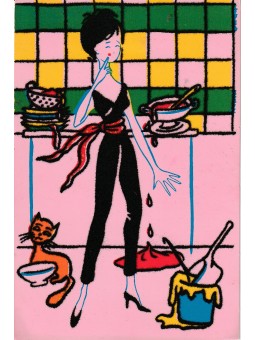 DUE CARTOLINE VELLUTATE DI...