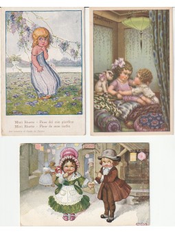 TRE CARTOLINE ILLUSTRATORE...