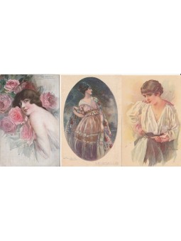 TRE CARTOLINE ILLUSTRATORE...