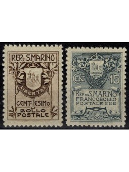 1910 SAN MARINO STEMMA II°...