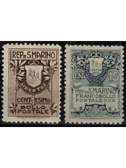 1910 SAN MARINO STEMMA II°...