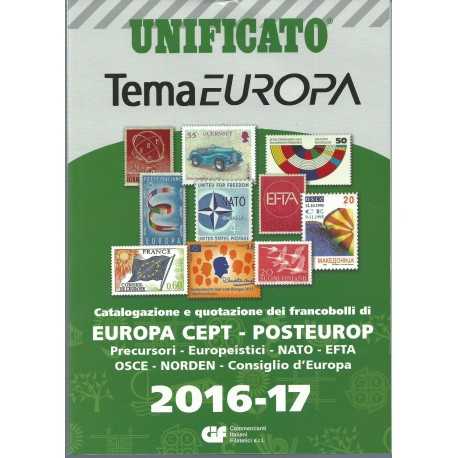UNIFICATO 2016 - 2017 CATALOGO FRANCOBOLLI TEMA EUROPA MF24099