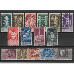 1937 REGNO SERIE BIMILLENARIO AUGUSTO 15 VALORI USATI MF18074