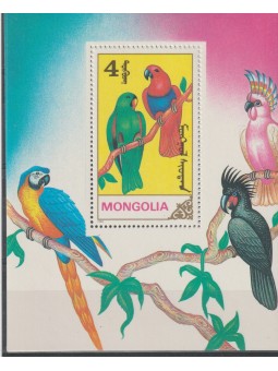 1990 MONGOLIA FAUNA UCCELLI...