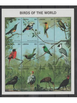 LIBERIA 1998 FAUNA UCCELLI...