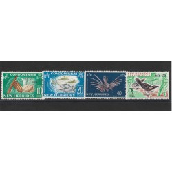 NEW HEBRIDES NUOVE EBRIDI 1965 FLORA E FAUNA 4 V MNH YV N 219-222 MF18302