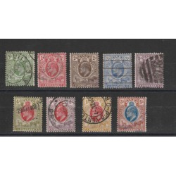 ORANGE 1903 EDWARD VII DEFINITIVA 9 V USATI YVERT N 38-46 MF18303