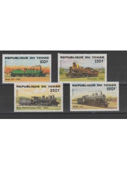 TCHAD 1984 TRENI A VAPORE 4...