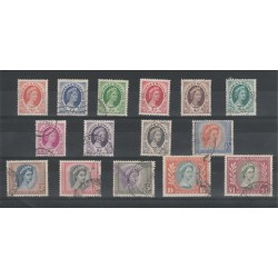 RHODESIA NYASALAND 1954 ELIZABETH 15 VAL USATI MF18310