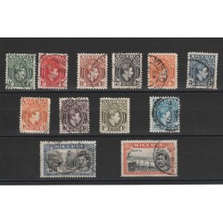 NIGERIA 1936-51 EFFIGE GIORGIO VI DEFINITIVA 12 VALORI USATI MF18316